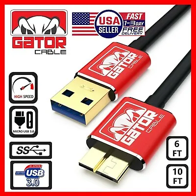 Micro USB 3.0 Cable High Speed Data SYNC For HDD Portable External Hard Drive • $6.99