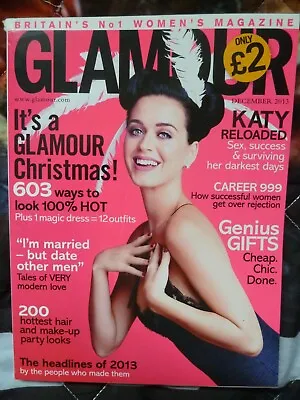 KATY PERRY. GLAMOUR UK Magazine. December 2013. • £8