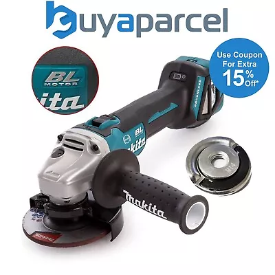 Makita DGA463Z 18v Cordless Brushless 115mm Angle Grinder Bare Tool + Flange Nut • £138.59