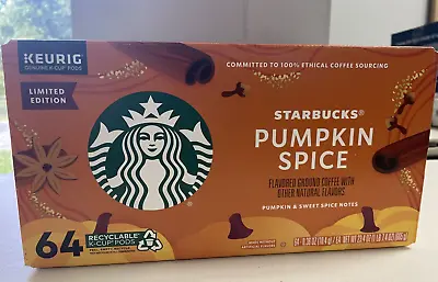 $29.50 • Buy Starbucks Limited Edition Coffee K-Cups Genuine Keurig, Pumpkin Spice 64 Ct