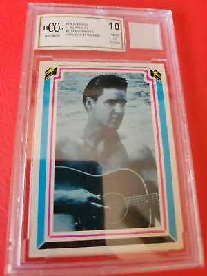 Elvis Presley 1978 Donruss Card Graded Beckett Bccg 10 Mint +& Elvis Hair Relic • $99.95