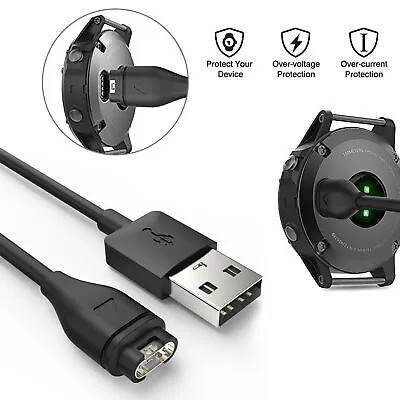 USB Charger Charging Cable Cord For Garmin Fenix 5/5S/5X Vivoactive 3 Vivosport • $14.43