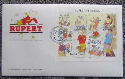 £1.25 • Buy Guernsey Rupert FDC