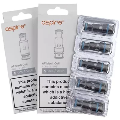£10.69 • Buy Aspire® AF Mesh Coils Flexus Q Flexus Stik Riil X Blok Vape Pod Atomizer (5pk)