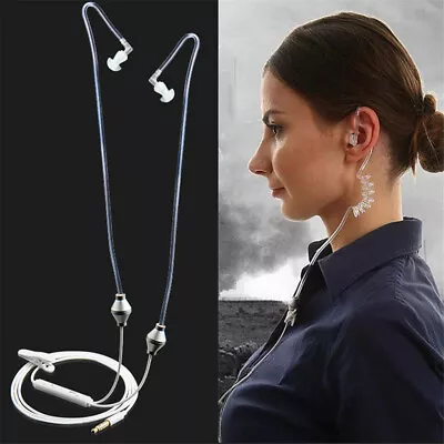 £3.91 • Buy Anti-Radiation Headphone Air Tube Mono Stereo Headset Earphone For Smart Phone