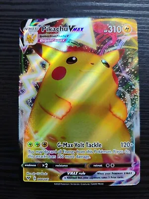 $10.99 • Buy Pikachu Vmax 044/185 Vivid Voltage NM Full Art Ultra Rare Pokemon Card