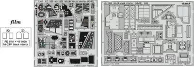 Eduard 1/48 Aircraft- Mi24 Interior Black (mi35) For Zve (painted) 491098 • $36.99