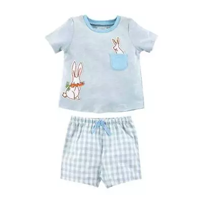 Mud Pie Easter Toddler Boys Bunny Short Set  Medium 24M/2T-3T • $25.50