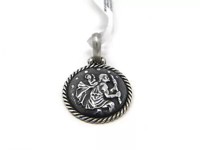 David Yurman St. Christopher Charm Enhancer Sterling Silver Diamonds NWT • $375