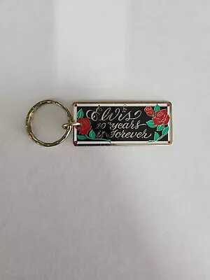 Vintage Elvis Presley Key Chain Ring Graceland Memphis TN Souvenir • $3