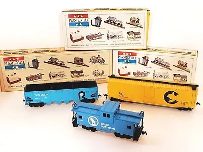 Bachmann Ho Scale Lot Of 3 The Rock 133274 B&O 11147 Great Northern Cabose • $28