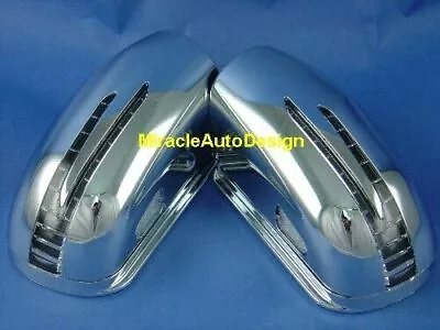 Two Arrow Led Chrome Door Mirror Covers For 2002-2006 Mercedes Benz W211 E-class • $138