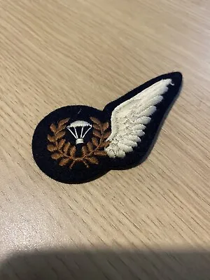 £5 • Buy Royal Air Force RAF Parachute Jump Instructor Padded Half Wing Brevet Badge NEW