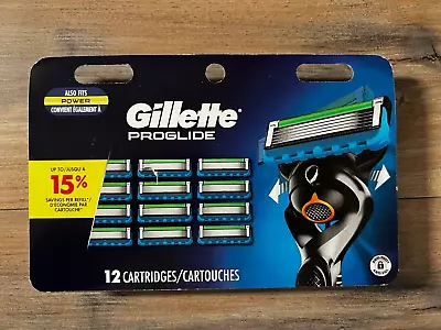Gillette PROGLIDE- 12 Cartridges ~~ Free Shipping! • $24.99
