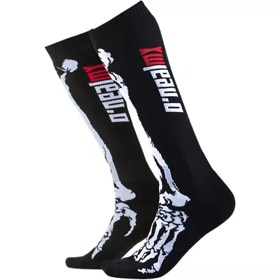 Oneal  Youth Mx Gear Pro X-Ray Black Long BMX Motocross Dirt Bike Kids Socks • $17.95