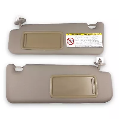 2003-2009 Toyota 4Runner Driver & Passenger Side Sun Visor Pair Set Brown Vinyl • $94.95