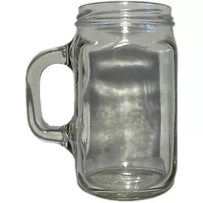 Mason Jar With Handle (No Lid) | 5.125” Height | 2.625” Diameter | 14 Oz. Cap. • $7.99