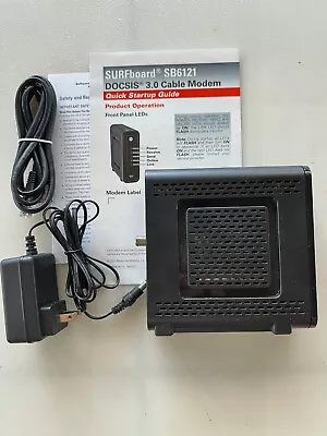 Motorola SURFboard SB6121 Cable Modem With Power Supply Manual Ethernet Cable • $19