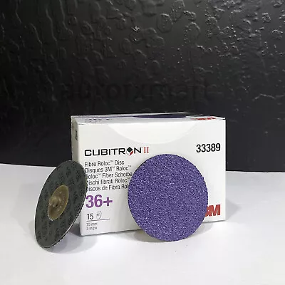$36 • Buy 3M 33389 Cubitron II Fibre Roloc Disc, 3  36+ Grit
