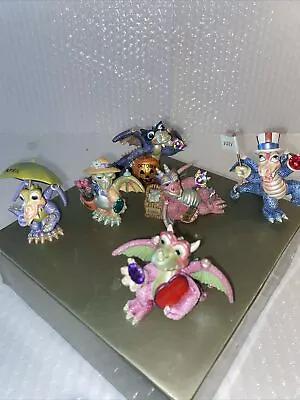 6 Franklin Mint Mood Dragons Of The Month February April MayJune July Oct Y • $59.99