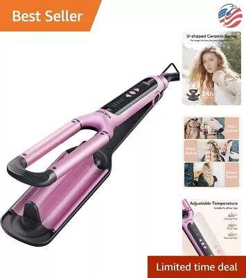 Professional Beach Waves Curling Iron - Triple Barrel Ceramic Wand - Voltage • $59.99