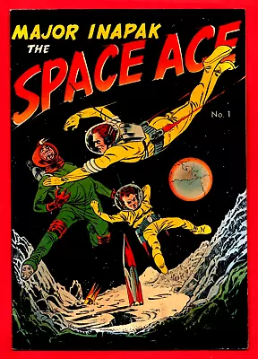 Major Inpak The SPACE ACE #1 GREAT Bob Powell Art 1951 • $20.99