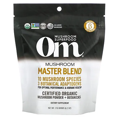 Certified Organic Mushroom Powder Mushroom Master Blend 6.2 Oz (176 G) • $42.24
