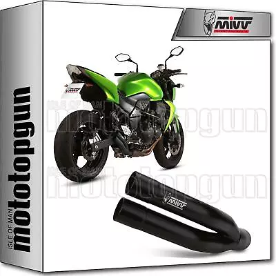 Rc Exhaust Steel Black Double Gun Mivv Kawasaki Z750 Z-750 07/14 • $257