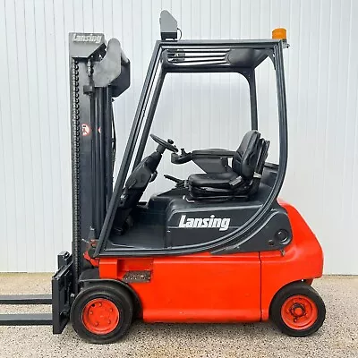 Linde E16p Used 4 Wheel Electric Forklift 3250mm Lift (#5477) • £7140