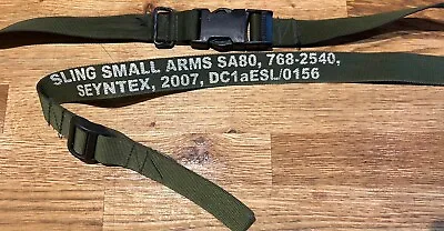 Good Used British Army SA80 Rifle Sling L85 Shoulder Strap Adjustable Free Post • £10