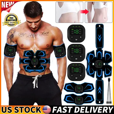 Electric Muscle Toner Machine ABS Toning Belt Simulation Fat Burner Belly Shaper • $19.95