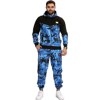 £24.99 • Buy Mens Tracksuit Camouflage Hoodie Sweatpants Gents Gym Exercise Adults Fashion