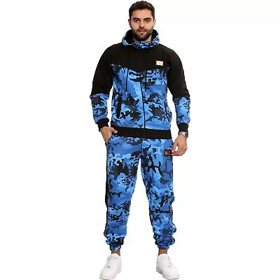 £24.99 • Buy Mens Tracksuit Camouflage Hoodie Sweatpants Gents Gym Exercise Adults Fashion