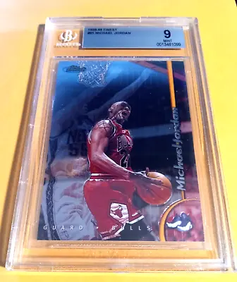 1998-99 Topps Finest Michael Jordan #81 BGS 9 Mint - Chicago Bulls - Goat • $45