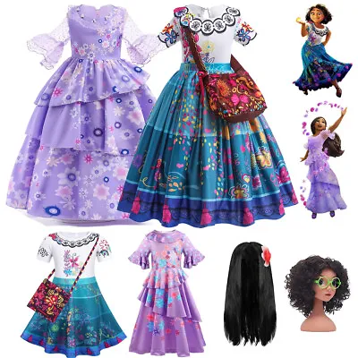 £5.99 • Buy Girls Encanto Fancy Dress Up Kids Cosplay Costume Party Outfit Birthday Gift UK