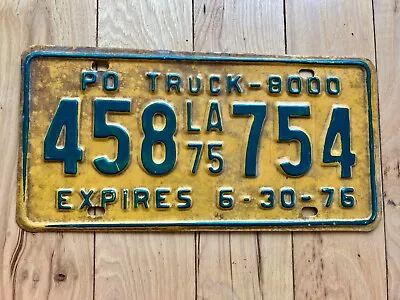 1975/1976 Louisiana PO Truck License Plate • $19.99