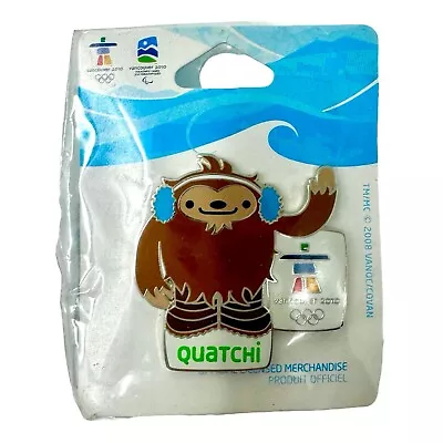 Vancouver 2010 Olympic Games Pin - Quatchi Mascot Waving - Official Product • $14.95