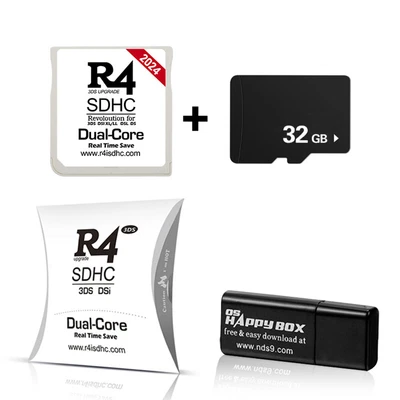 R4 Silver Game Card Pro SDHC For DS/3DS/2DS/ Revolution Cartridge 32GB 300+GAMES • $24.99
