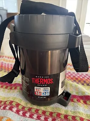 Thermos Vacuum Insulated Stainless Steel All-In-One Meal Carrier W/o Spoon Used • $30
