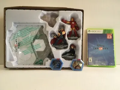 Xbox 360 Disney Infinity Marvel Super Heroes 2.0 Edition Starter Pack Bundle NEW • $29.98