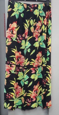£3.99 • Buy Floral Tropical Skirt Elasticated Waist Approx Size 14
