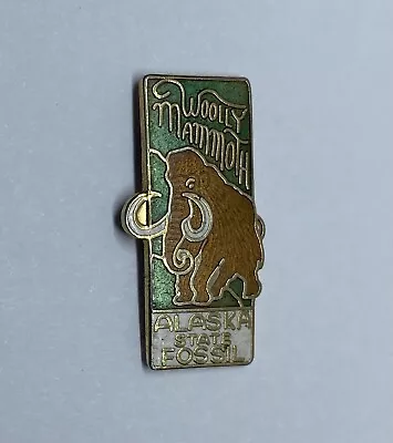 Alaska State Fossil Woolly Mammoth Limited Edition Lapel Pin (Z14) • $24.99