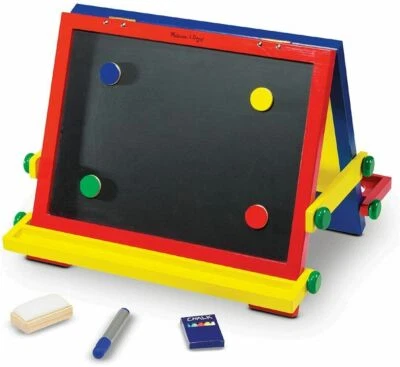 £35.99 • Buy Easel Art Set Wooden Double Sided Drawing Chalk White Board Melissa & Doug