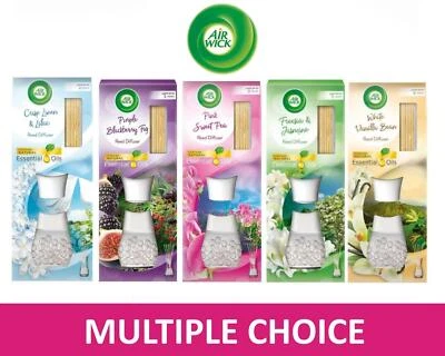 £6.79 • Buy Air Wick Reed Diffuser Air Freshener Natural Essential Oils Various Scents 33ml