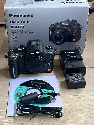 Panasonic LUMIX DMC-G2 12Mp DSLR Mirrorless Camera. Boxed With Charger Battery. • £50