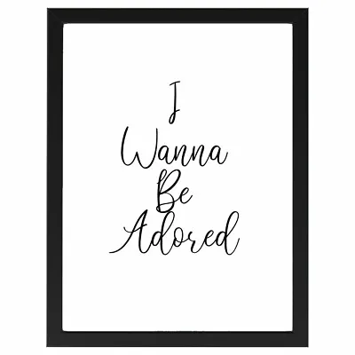 I Wanna Be Adored Stone Roses Lyrics Poster Print A4 Or A5 • £2.20