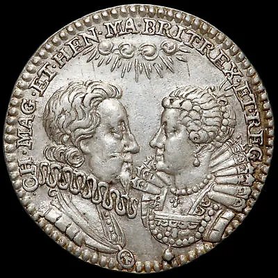 Charles I 1625-49. Marriage Of Charles And Henrietta 1625. Silver Medal. • £340