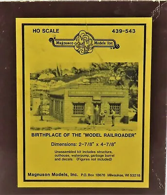 Magnuson Models Inc.439-543 Birthplace Of The Model Railroader Ho Scale • $23.39