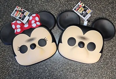 NEW WITH TAGS SET OF 2 Funko Pop! Disney Masks Minnie Mouse & Mickey Mouse • $50