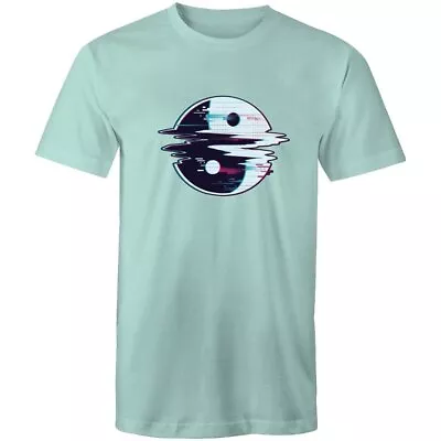Men's Ying-Yang Glitch T-shirt - Cool Men's Casual Tee Shirt - 100% Cotton • $34.95